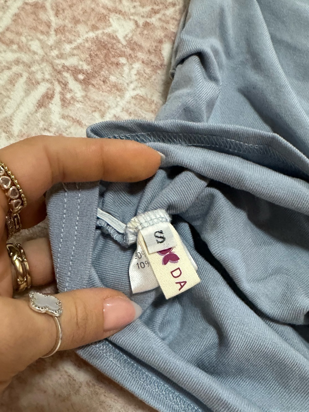 Off-Shoulder 🩵 Light Blue Women's Ruched Top - Picture 6 of 10